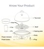 KENT Stainless Steel Egg Boiler with 3 Boiling Modes(White)