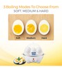 KENT Stainless Steel Egg Boiler with 3 Boiling Modes(White)