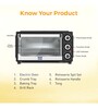 KENT Stainless Steel Auto Shut-Off Feature OTG (Black)