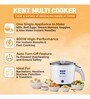 KENT Stainless Steel Cool Touch Outer Body Multi Cooker (White)