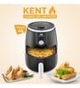 KENT Stainless Steel Instant Electric Hot AirFryer (Black)