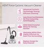 KENT Force Cyclonic Vacuum Cleaner 2000-Watt (White and Silver)