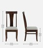 Kentan Sheesham Wood 2 Seater Dining Set In Provincial Teak Finish
