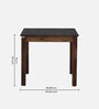 Kentan Sheesham Wood 2 Seater Dining Set In Provincial Teak Finish