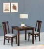 Kentan Sheesham Wood 2 Seater Dining Set In Provincial Teak Finish