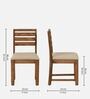 Renton Sheesham Wood Dining Chair In Rustic Teak (Set Of 2)