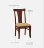 Kentan Sheesham Wood Dining Chairs In Honey Oak Finish (Set Of 2 )