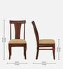 Kentan Sheesham Wood Dining Chairs In Honey Oak Finish (Set Of 2 )