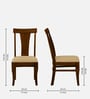 Kentan Sheesham Wood Dining Chairs In Provincial Teak Finish (Set Of 2 )