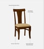 Kentan Sheesham Wood Dining Chairs In Provincial Teak Finish (Set Of 2 )