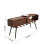 Kenzan Console Table In Teakwood Finish