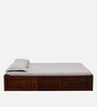 Kenzo Sheesham Wood King Size Bed In Honey Oak Finish With Box Storage