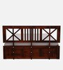 Kenzo Sheesham Wood King Size Bed In Honey Oak Finish With Box Storage