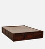 Kenzo Sheesham Wood King Size Bed In Honey Oak Finish With Box Storage