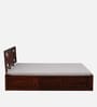 Kenzo Sheesham Wood King Size Bed In Honey Oak Finish With Box Storage
