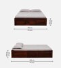 Kenzo Sheesham Wood King Size Bed In Honey Oak Finish With Box Storage