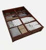 Kenzo Sheesham Wood King Size Bed In Honey Oak Finish With Box Storage