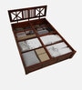 Kenzo Sheesham Wood King Size Bed In Honey Oak Finish With Box Storage
