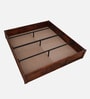 Kenzo Sheesham Wood Queen Size Bed In Honey Oak Finish With Box Storage