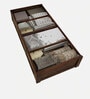 Kenzo Sheesham Wood Single Bed In Provincial Teak Finish With Box Storage