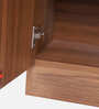 Kenzou 2 Door Wardrobe In Lyon Walnut Finish With Adjustable Shelves