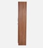 Kenzou 2 Door Wardrobe In Lyon Walnut Finish With Adjustable Shelves
