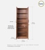 Kenzou 2 Door Wardrobe In Lyon Walnut Finish With Adjustable Shelves