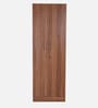 Kenzou 2 Door Wardrobe In Lyon Walnut Finish With Adjustable Shelves
