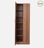 Kenzou 2 Door Wardrobe In Lyon Walnut Finish With Adjustable Shelves