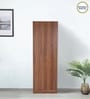 Kenzou 2 Door Wardrobe In Lyon Walnut Finish With Adjustable Shelves