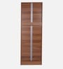 Kenzou 2 Door Wardrobe In Lyon Walnut Finish With Adjustable Shelves