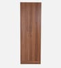 Kenzou 2 Door Wardrobe In Lyon Walnut Finish With Adjustable Shelves
