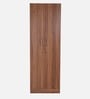 Kenzou 2 Door Wardrobe In Lyon Walnut Finish With Adjustable Shelves