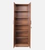 Kenzou 2 Door Wardrobe In Lyon Walnut Finish With Adjustable Shelves
