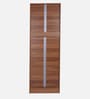 Kenzou 2 Door Wardrobe In Lyon Walnut Finish With Adjustable Shelves