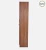 Kenzou 2 Door Wardrobe In Lyon Walnut Finish With Adjustable Shelves
