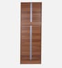 Kenzou 2 Door Wardrobe In Lyon Walnut Finish With Adjustable Shelves