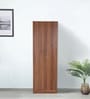 Kenzou 2 Door Wardrobe In Lyon Walnut Finish With Adjustable Shelves