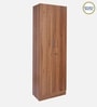 Kenzou 2 Door Wardrobe In Lyon Walnut Finish With Adjustable Shelves