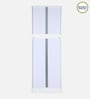 Kenzou 2 Door Wardrobe In Off White Finish With Adjustable Shelves