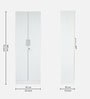 Kenzou 2 Door Wardrobe In Off White Finish With Adjustable Shelves