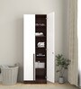 Kenzou 2 Door Wardrobe In Walnut & White Finish