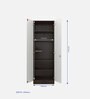 Kenzou 2 Door Wardrobe In Walnut & White Finish