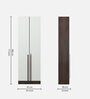 Kenzou 2 Door Wardrobe In Walnut & White Finish