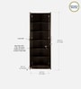 Kenzou 2 Door Wardrobe In Wenge Finish With Adjustable Shelves