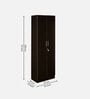 Kenzou 2 Door Wardrobe In Wenge Finish With Adjustable Shelves