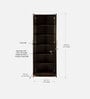 Kenzou 2 Door Wardrobe In Wenge Finish With Adjustable Shelves