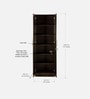Kenzou 2 Door Wardrobe In Wenge Finish With Adjustable Shelves