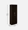Kenzou 2 Door Wardrobe In Wenge Finish With Adjustable Shelves