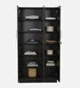 Kenzou 3 Door Wardrobe in Wenge Finish with Lock